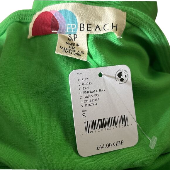 Free People Rosalia Dress Green S NWT Blue Mini Low Back Sleeveless Summer Party - Picture 6 of 8